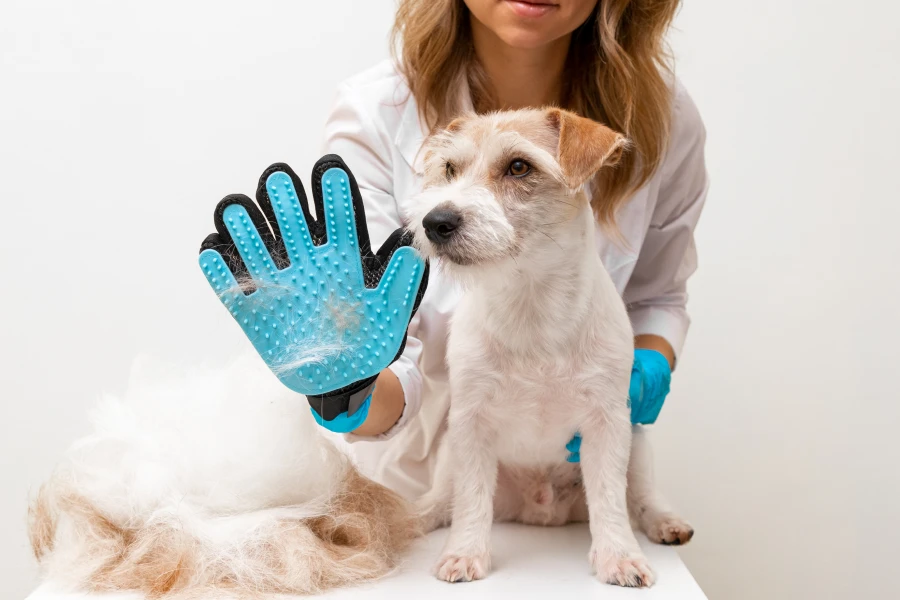 Gentle Deshedding Glove for All Dog Breeds